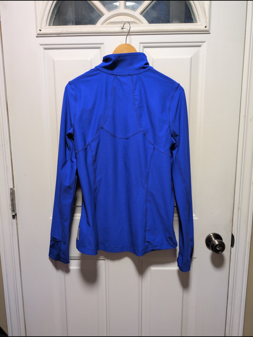 Mondetta Women's Royal Blue Patterned Zip-Up Utility Jacket - Picture 7 of 9